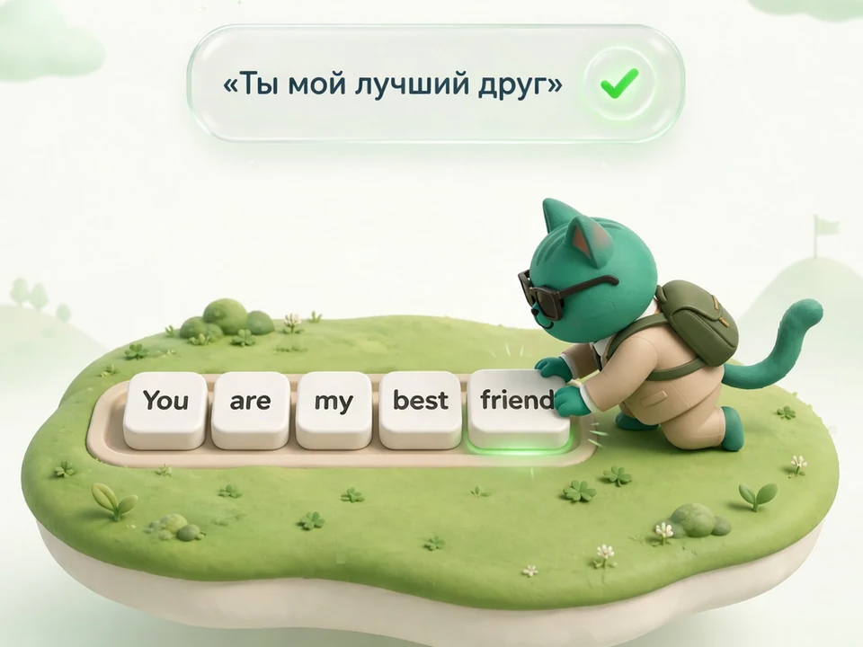 Боб составляет английское предложение из слов